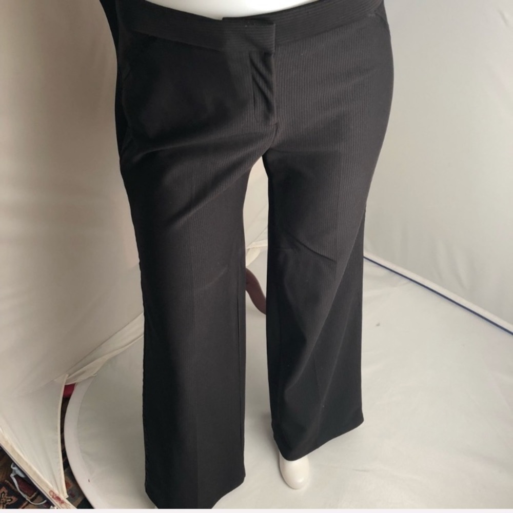 Express Y2K black stretch tuxedo style pants 7/8